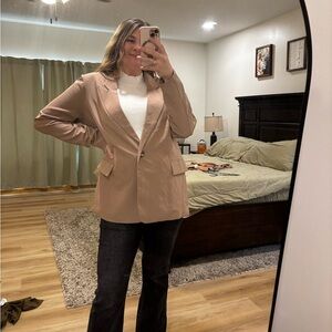 Chic Tan Blazer by And Now This